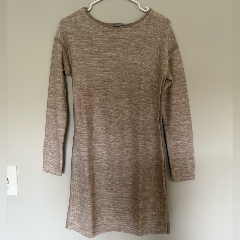 Athleta Taupe Knit Sweater